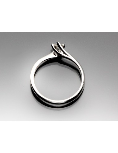 anello solitario diamante OPERA ITALIANA JEWELLERY modello CAGLIARI