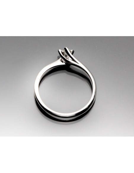 anello solitario diamante OPERA ITALIANA JEWELLERY modello CAGLIARI