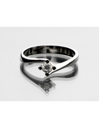 anello solitario diamante OPERA ITALIANA JEWELLERY modello CAGLIARI