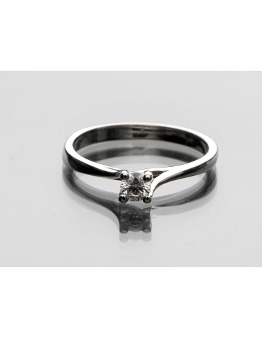 anello solitario diamante OPERA ITALIANA JEWELLERY modello PADOVA