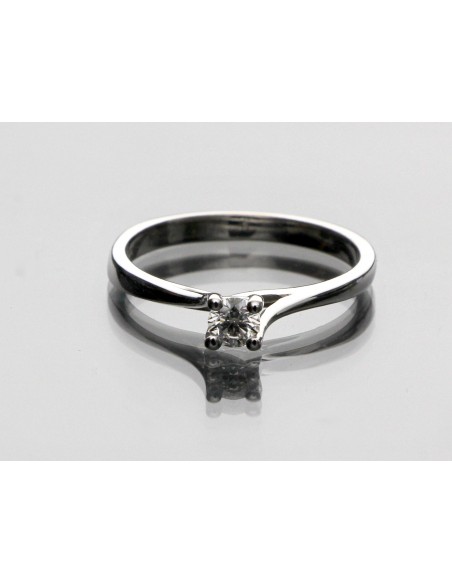 anello solitario diamante OPERA ITALIANA JEWELLERY modello PADOVA