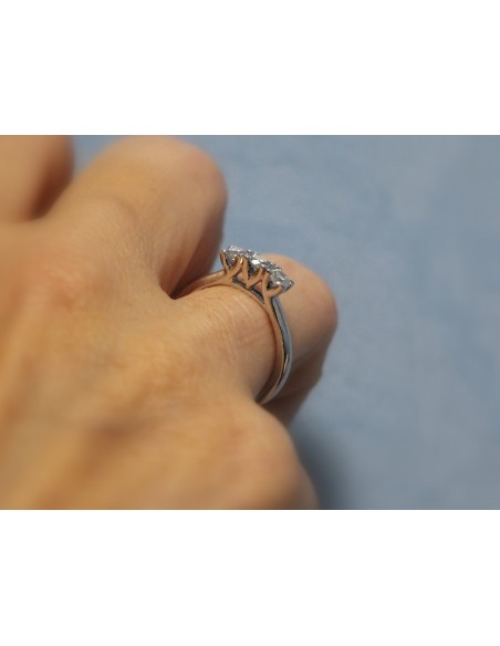 anello trilogy diamanti OPERA ITALIANA JEWELLERY modello LONDON