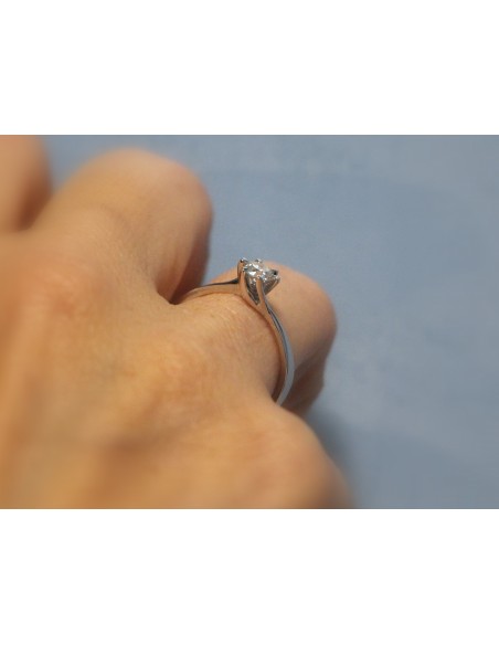 Anello solitario diamante OPERA ITALIANA JEWELLERY modello Viareggio