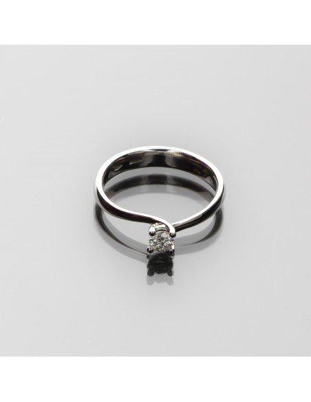 Anello solitario diamante OPERA ITALIANA JEWELLERY modello CORTINA