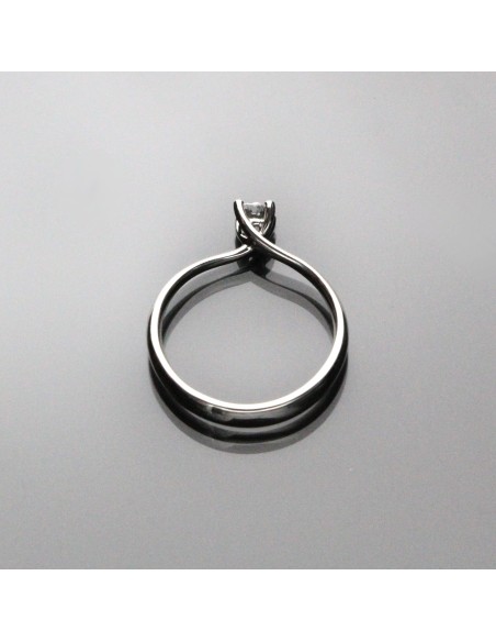 Anello solitario diamante OPERA ITALIANA JEWELLERY modello CORTINA