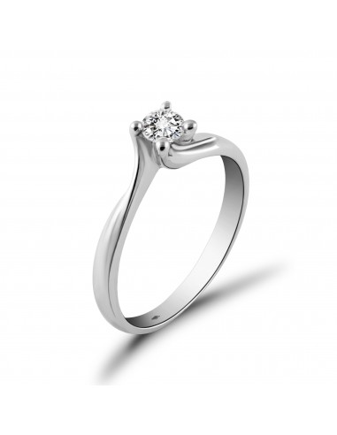 anello solitario diamante OPERA ITALIANA JEWELLERY modello Bologna