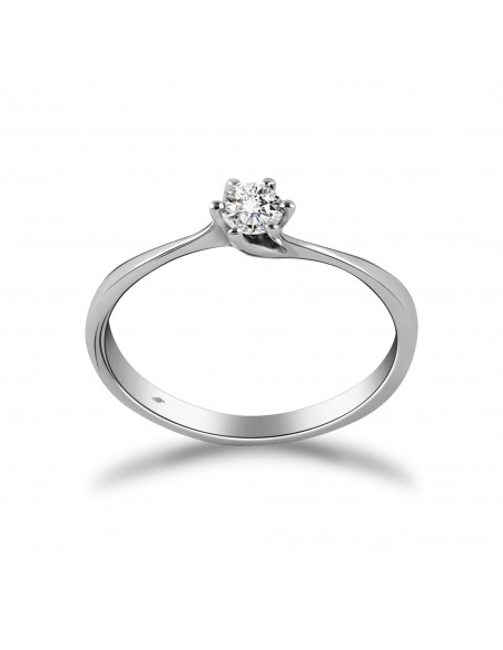 Anello solitario diamante OPERA ITALIANA JEWELLERY modello Viareggio