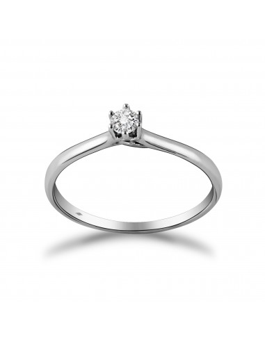 Anello solitario diamante OPERA ITALIANA JEWELLERY modello Siracusa