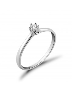 Anello solitario diamante OPERA ITALIANA JEWELLERY modello Siracusa