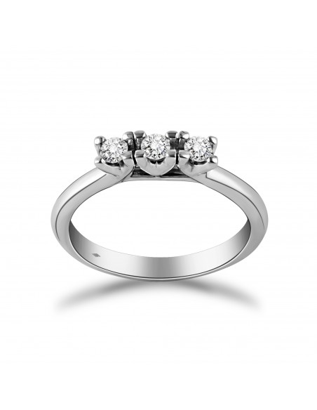 anello trilogy diamanti OPERA ITALIANA JEWELLERY modello LONDON