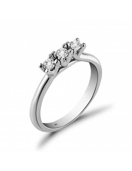 anello trilogy diamanti OPERA ITALIANA JEWELLERY modello LONDON