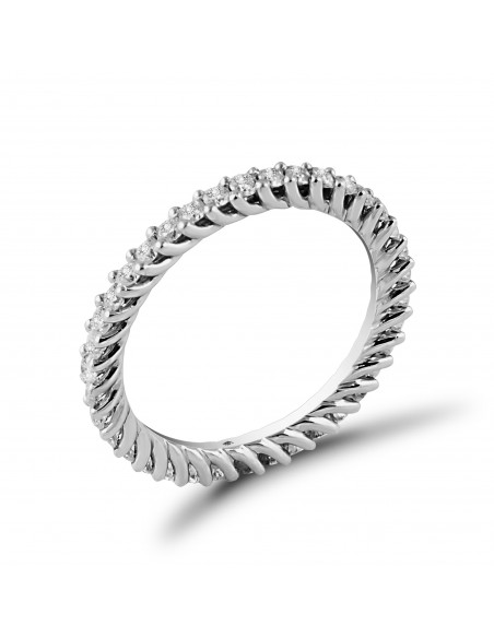 fedina a giro diamanti OPERA ITALIANA JEWELLERY modello SPOLETO