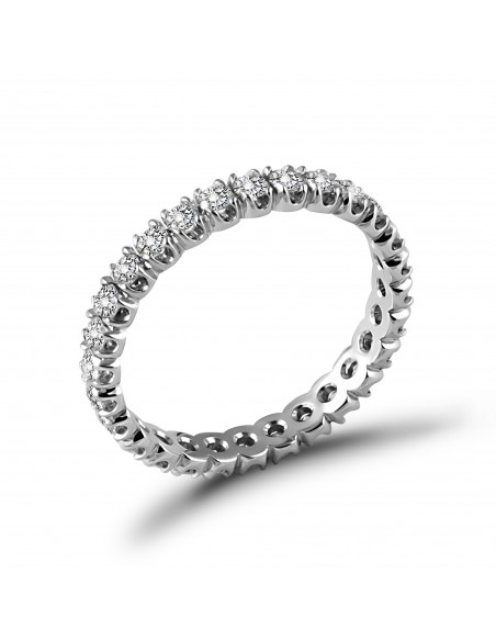 fedina a giro diamanti  OPERA ITALIANA JEWELLERY modello TREVI