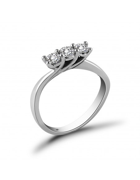 Anello trilogy diamanti OPERA ITALIANA JEWELLERY modello Vienna