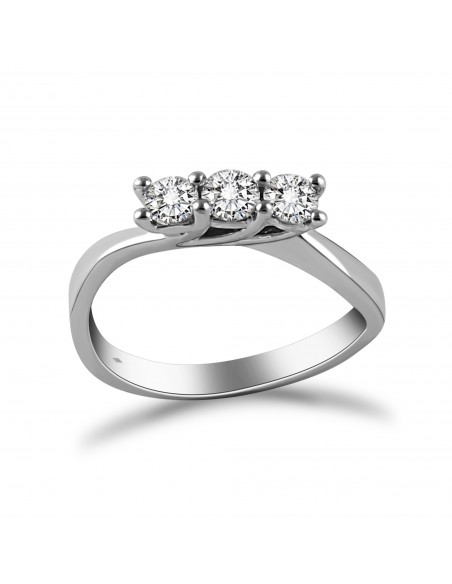 Anello trilogy diamanti OPERA ITALIANA JEWELLERY modello Vienna