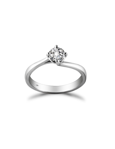 Anello solitario diamante OPERA ITALIANA JEWELLERY modello Agrigento