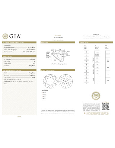 diamante investimento ct. 3.00 E-VS1...