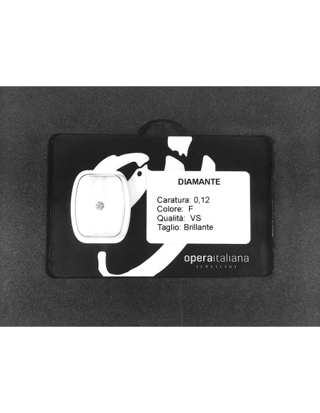 diamante ct. 0.12 certificato in blister