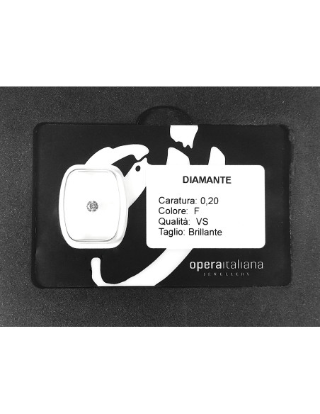 diamante ct. 0.20 certificato in blister