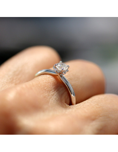 Anello solitario diamante OPERA...