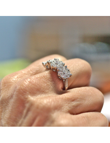 Anello trilogy diamanti OPERA ITALIANA JEWELLERY modello Pechino