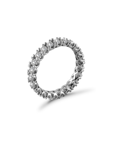 Fedina a giro diamanti  OPERA ITALIANA JEWELLERY modello PASSIGNANO