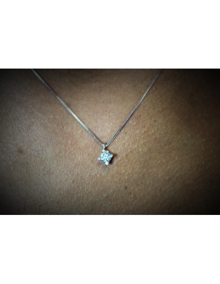 collana diamante a solitario OPERA ITALIANA JEWELLERY modello SPELLO